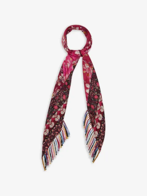 Pierre-Louis Mascia floral print fringed scarf