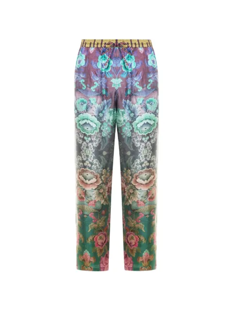 Pierre-Louis Mascia Gerade Aloe Hose mit Blumen