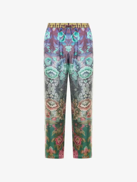 Pierre-Louis Mascia Aloe floral straight-leg trousers