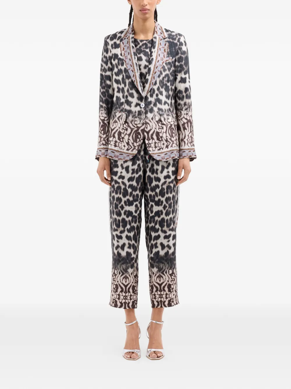 Ciadox Animal-Print Single-Breasted Blazer