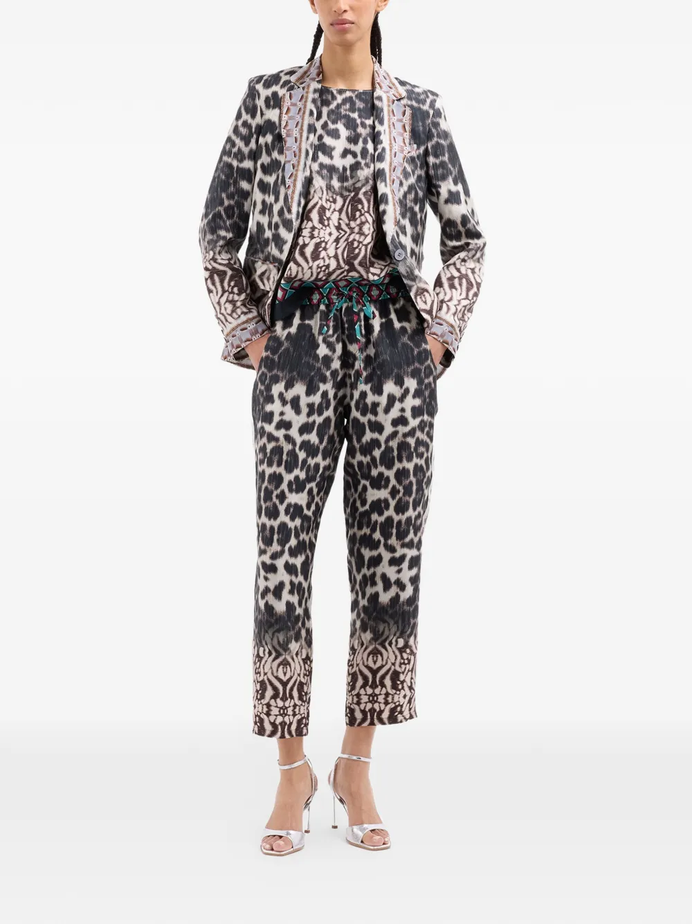 Ciadox Animal-Print Single-Breasted Blazer