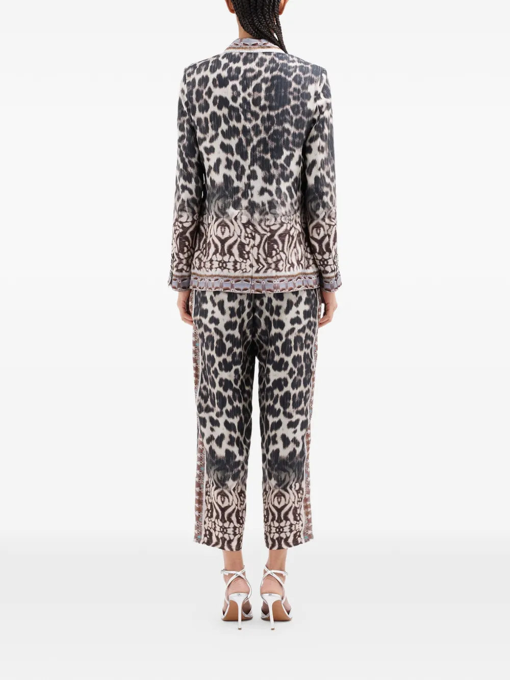 Ciadox Animal-Print Single-Breasted Blazer