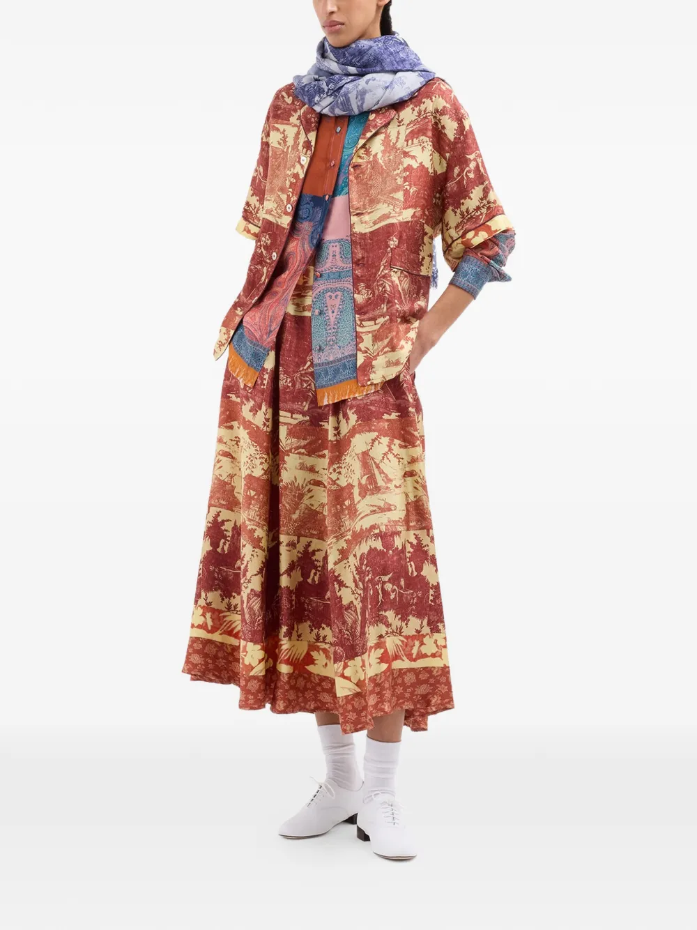 Pierre-Louis Mascia Aloe shirt met korte mouwen Rood