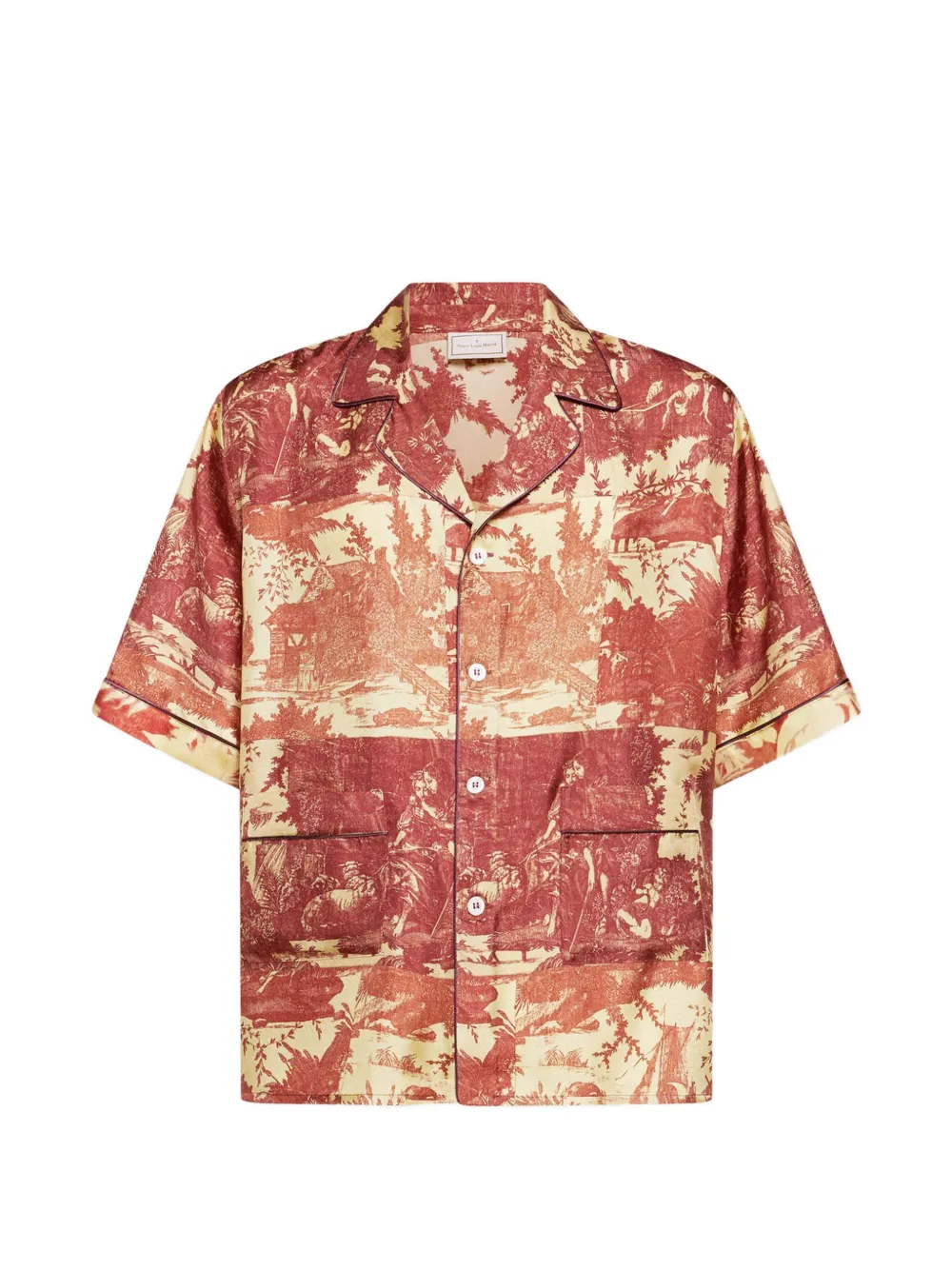 Pierre-Louis Mascia Aloe short-sleeve shirt - Rosso