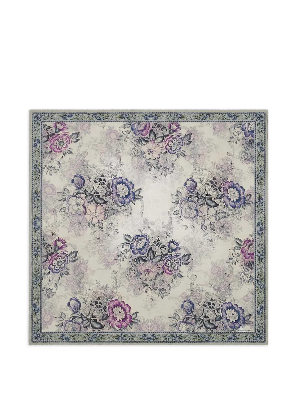 Pierre-Louis Mascia Cialda bandana sjaal met bloemenprint Beige
