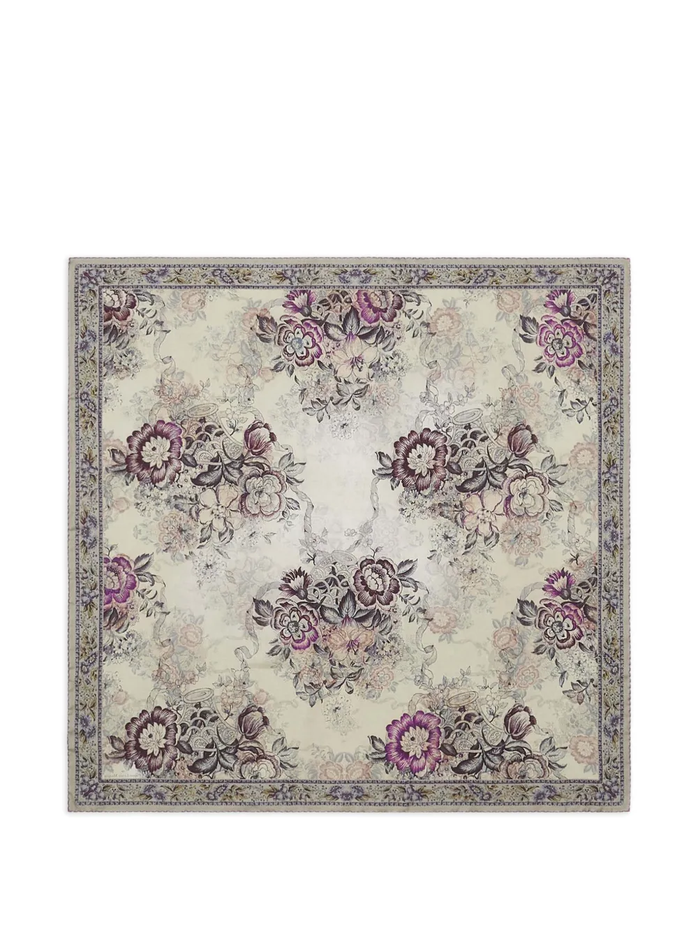 Pierre-Louis Mascia Cialda floral-print bandana scarf - Toni neutri