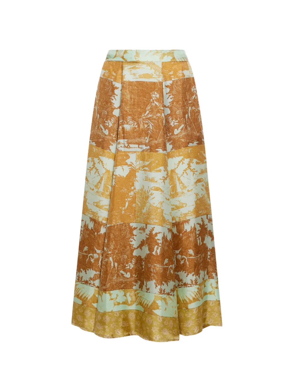 Pierre-Louis Mascia Aloe A-line skirt - Marrone