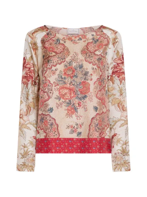Pierre-Louis Mascia Aloe floral-longsleeve shirt