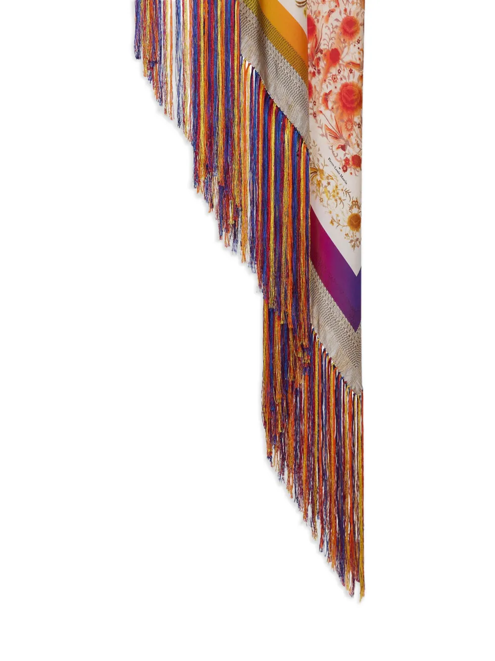 Aloeuw Floral-Print Fringed Scarf