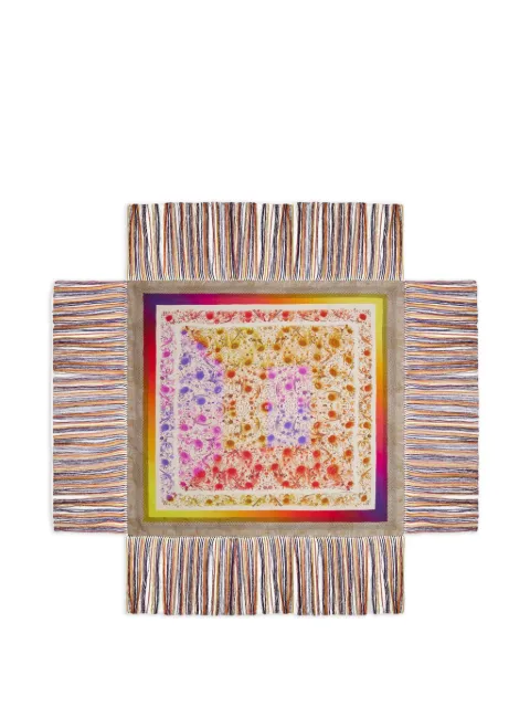 Pierre-Louis Mascia Aloeuw floral-print fringed scarf