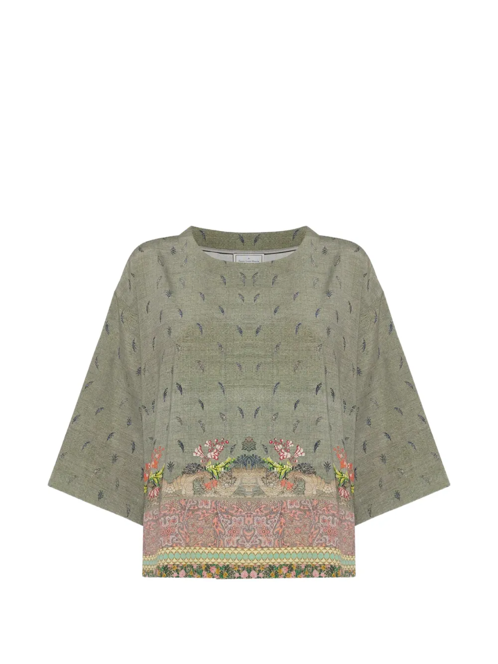 Pierre-Louis Mascia T-shirt Adanastr a fiori - Verde
