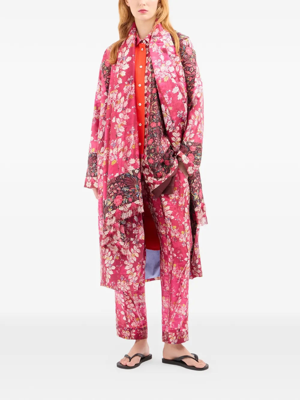 Pierre-Louis Mascia Shirt met patchwork design Roze