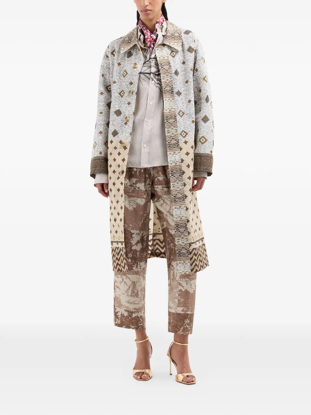  Pierre-louis Mascia Elasticated-waistband Trousers - Neutrals 