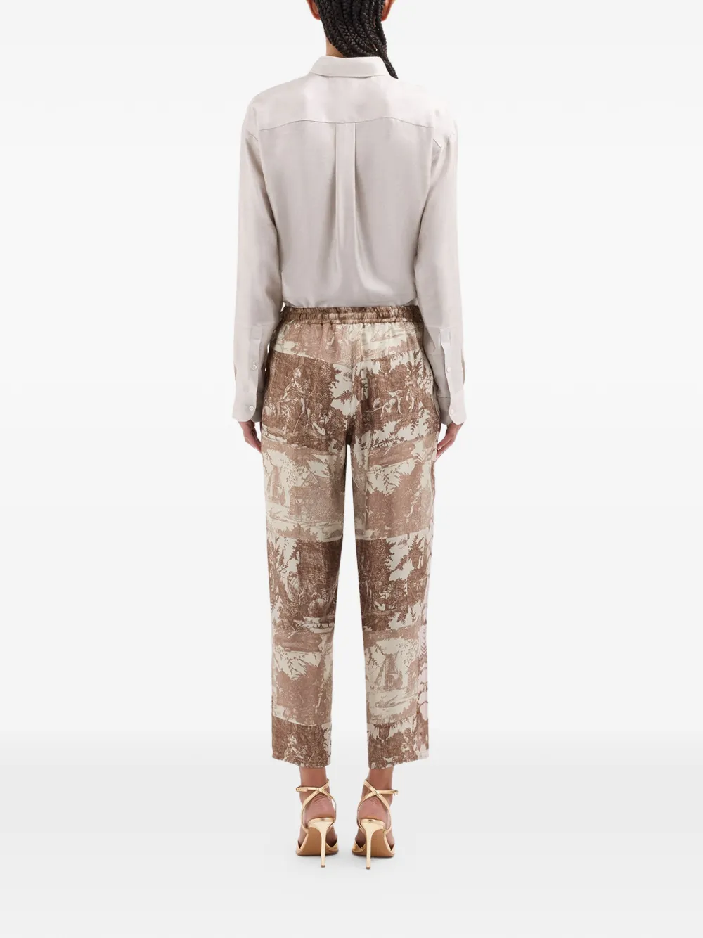 Pierre-Louis Mascia Broek met tailleband Beige