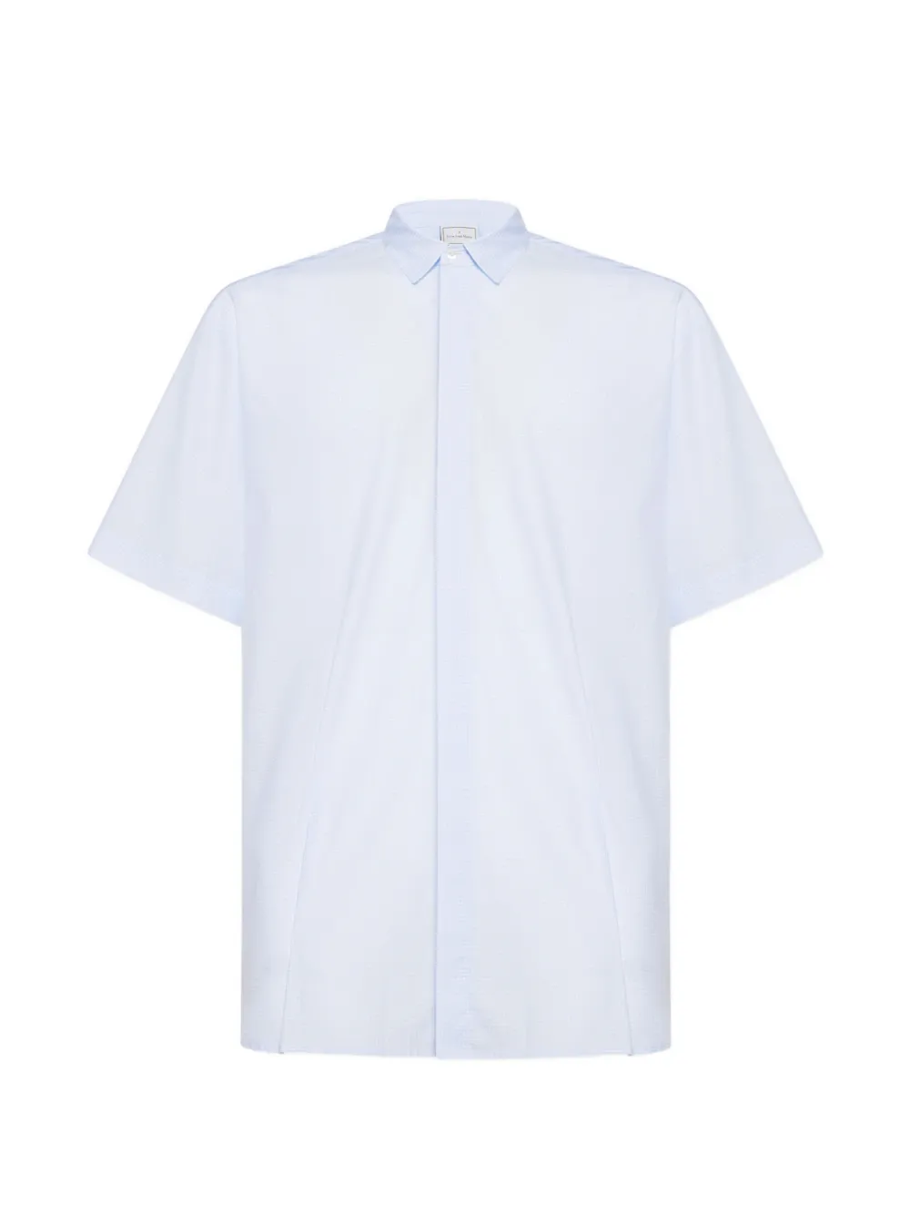 Pierre-Louis Mascia point collar geometric shirt - Blu