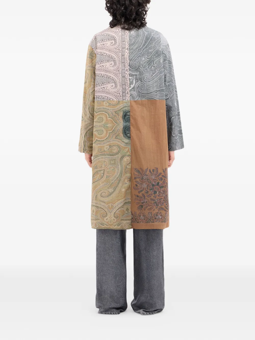 Pierre-Louis Mascia Integmosfre jas met patchwork en paisley-print Beige