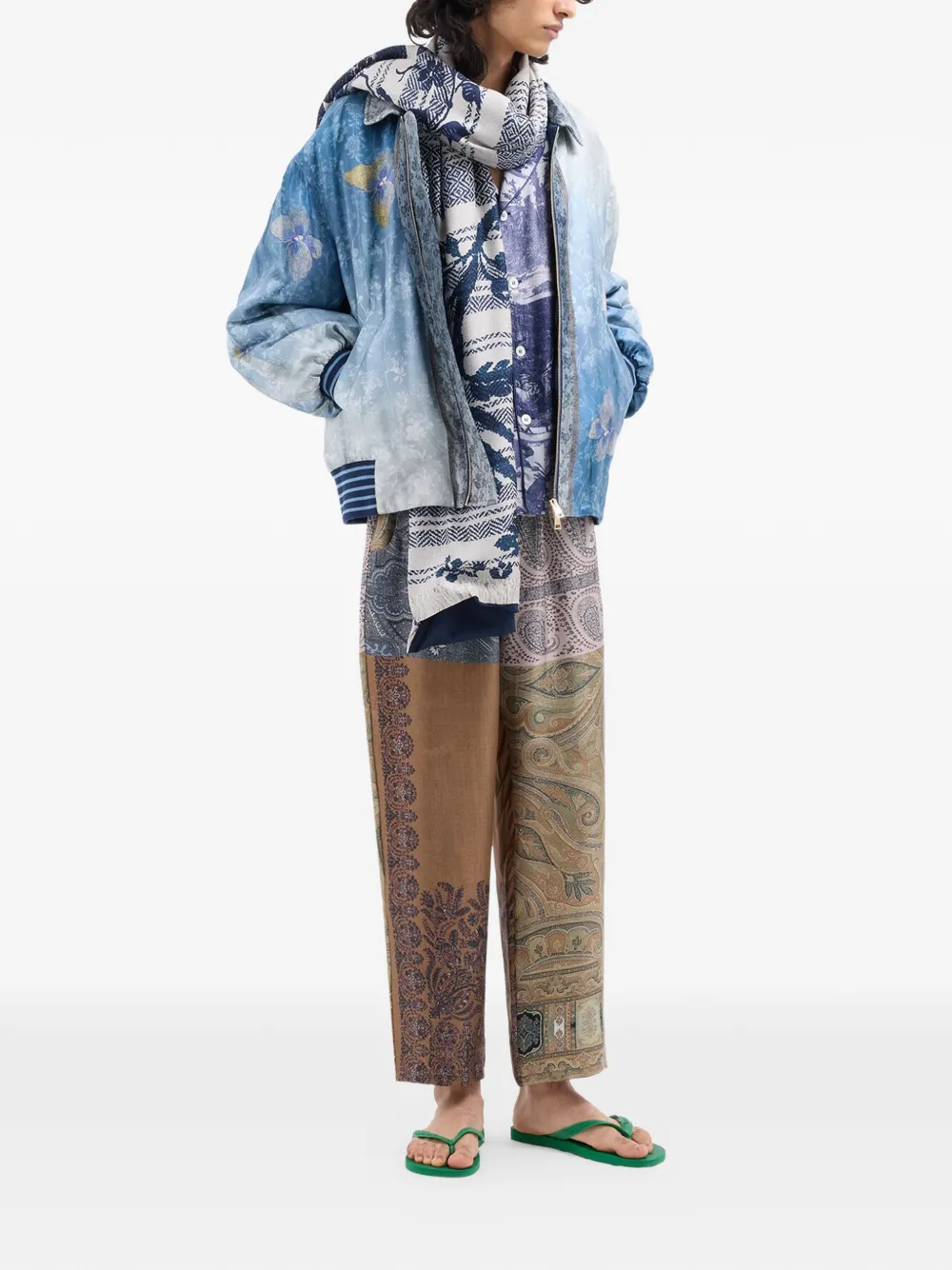Pierre-Louis Mascia Shirt met Cubaanse kraag Blauw