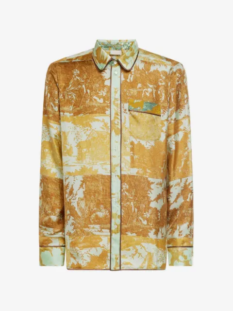 Pierre-Louis Mascia Camicia Aloe con stampa