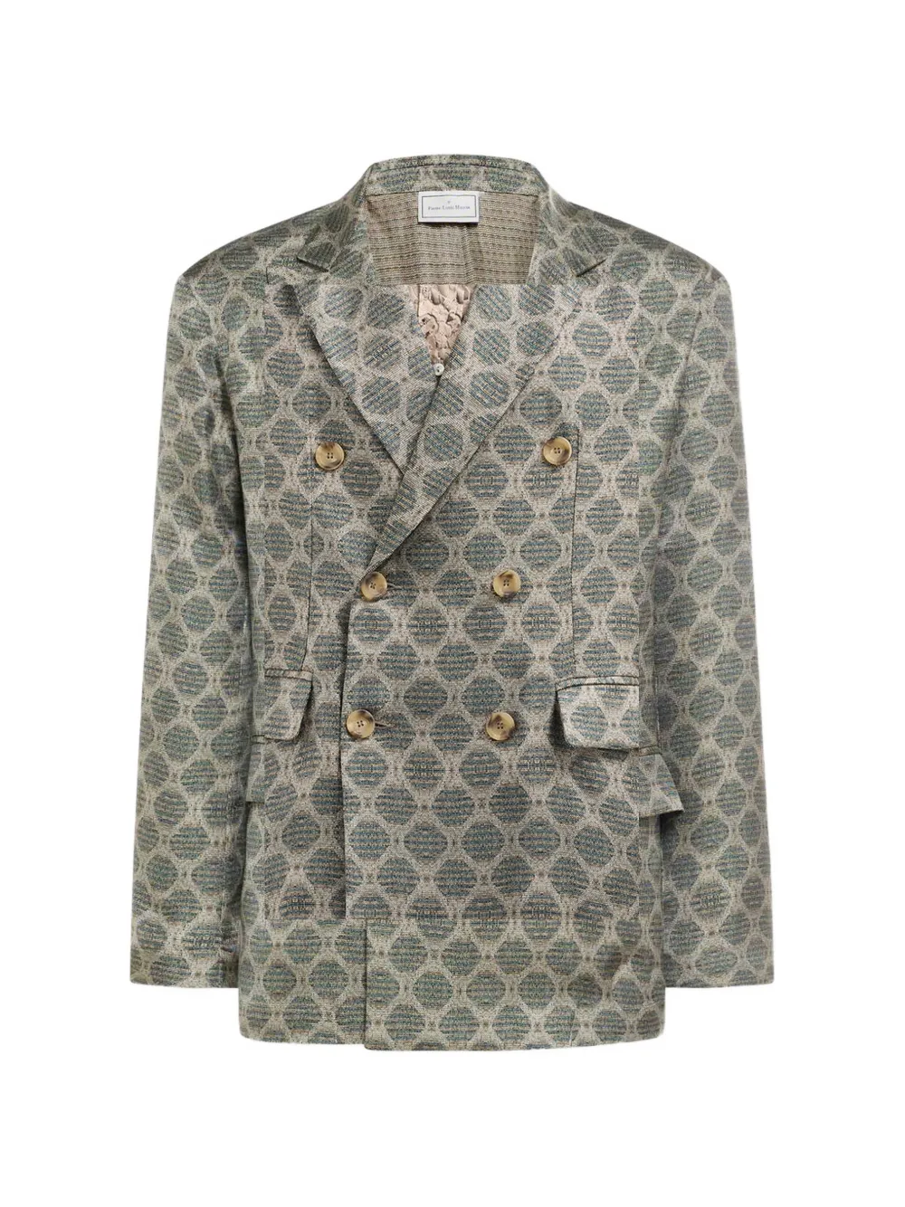 Pierre-Louis Mascia Blazer con motivo geometrico - Grigio