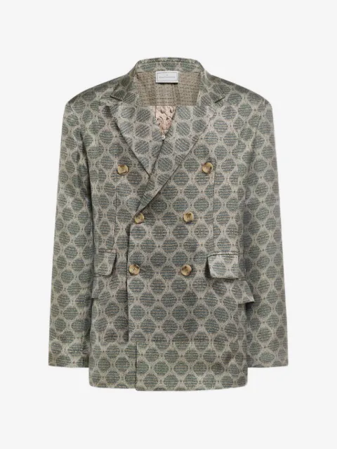 Pierre-Louis Mascia blazer con motivo geométrico