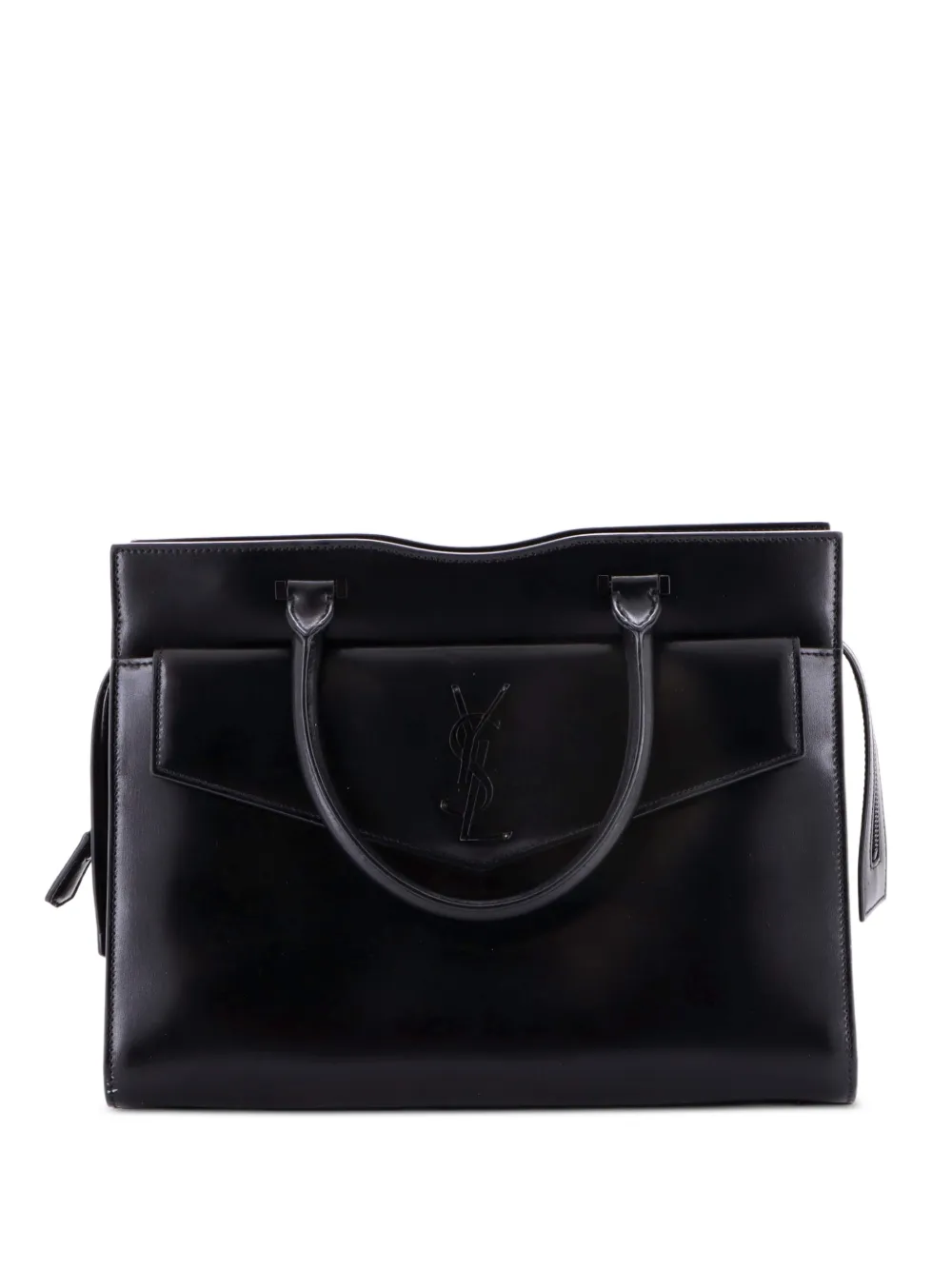 Saint Laurent Pre-Owned Uptown Leather Medium tote bag - Nero