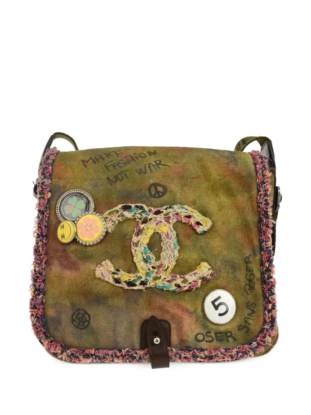 CHANEL Pre-Owned Borsa a spalla Graffiti On The Pavements 2015 - Verde