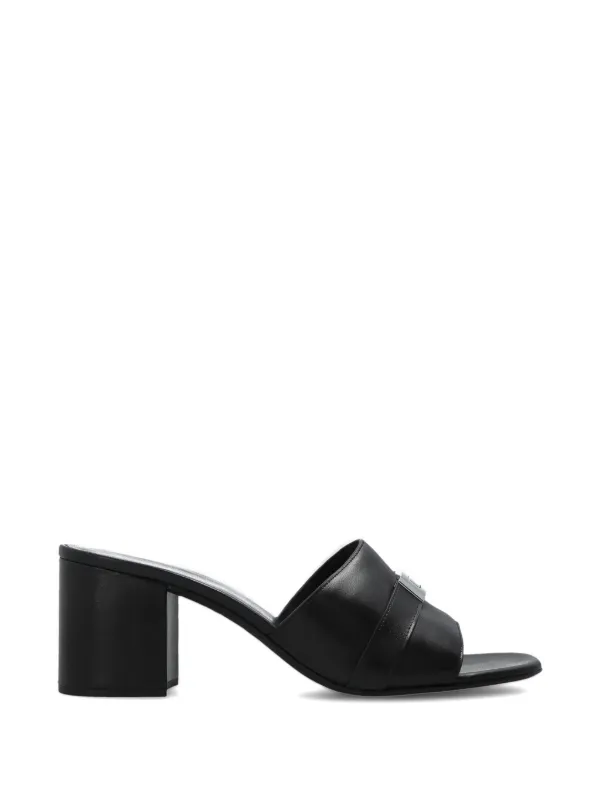Tory Burch Leelee Leather Mules in Black