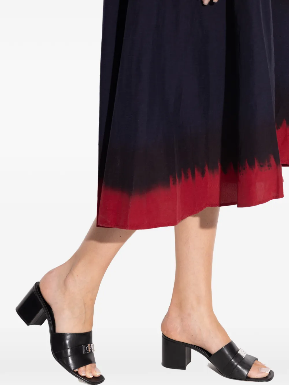 Tory Burch Leelee leren sandalen Zwart