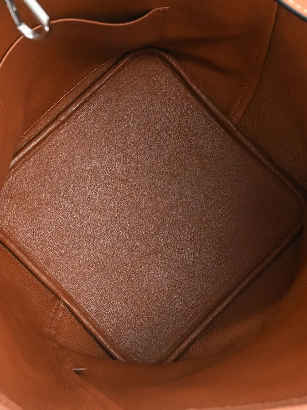 2018 Leather Handle Balloon Tote Bag