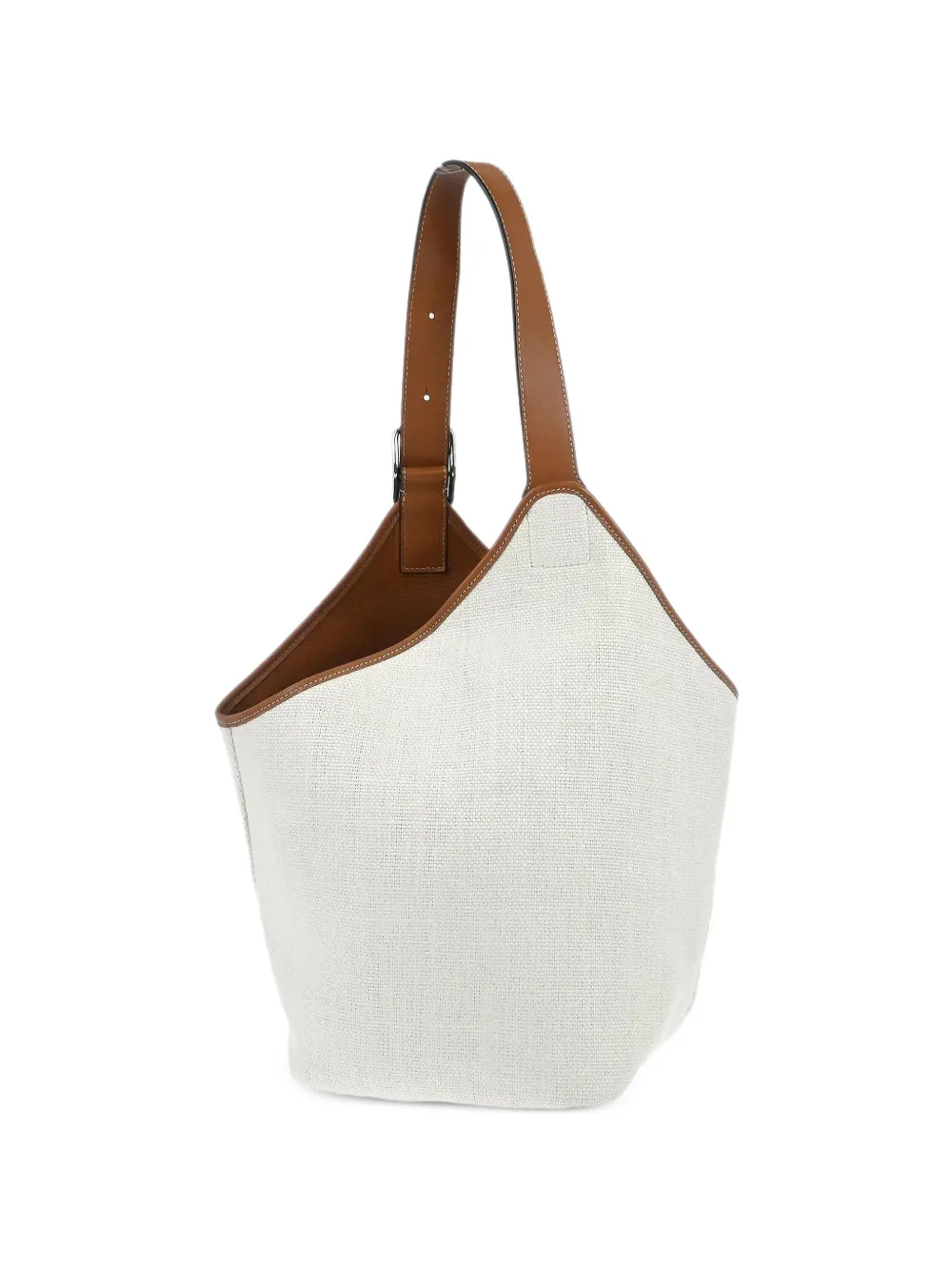 Loewe Pre-Owned 2018 leather handle balloon tote bag - Bianco