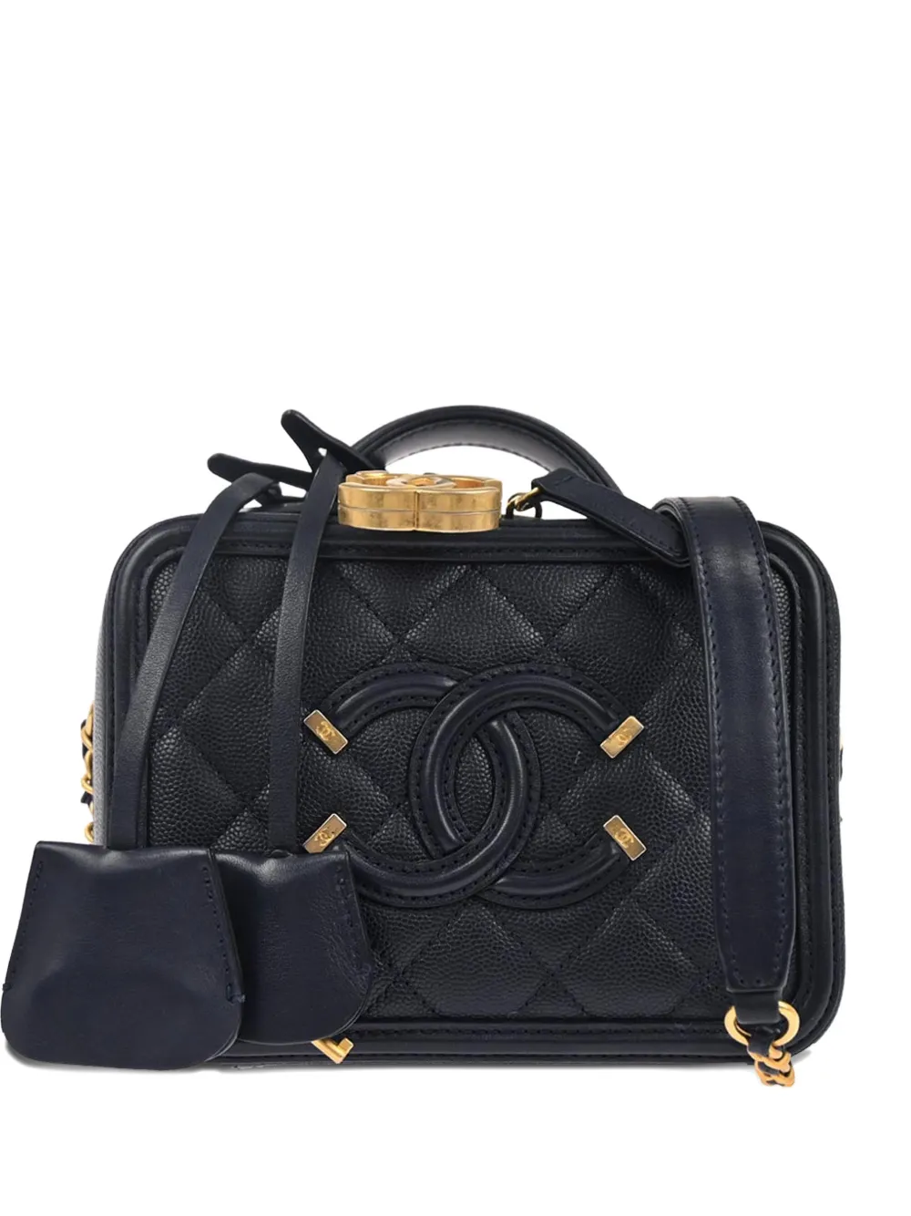 CHANEL Pre-Owned Filigree tote bag - Blu