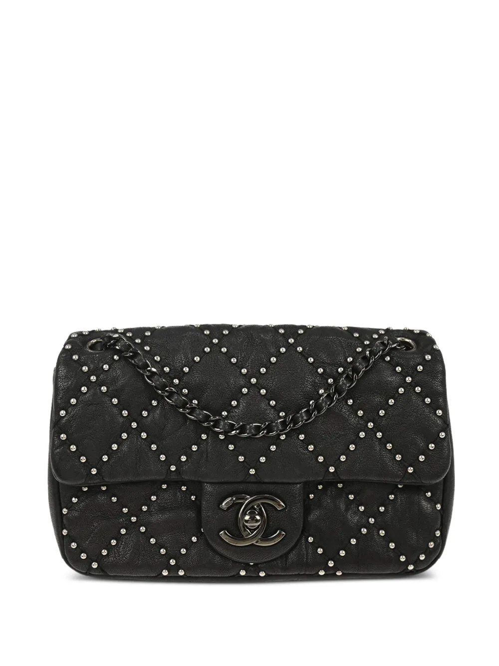 CHANEL Pre-Owned Borsa a spalla Timeless con borchie - Nero