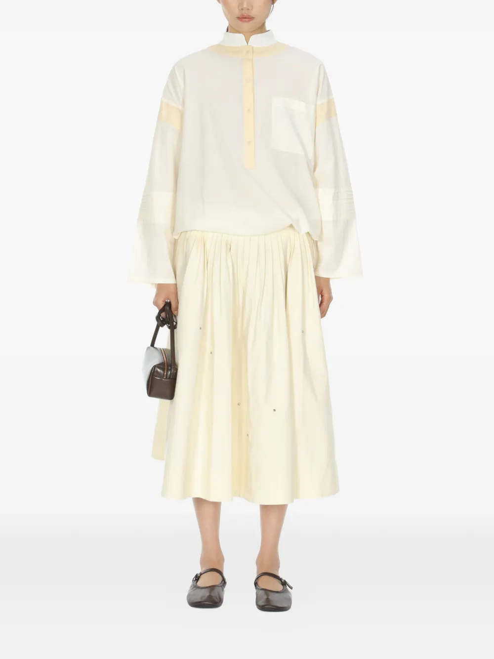  Samuel Guì Yang Blusa A Paneles - Blanco 