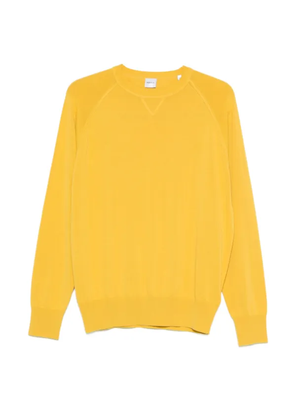ASPESI Crew-neck Sweater in Yellow