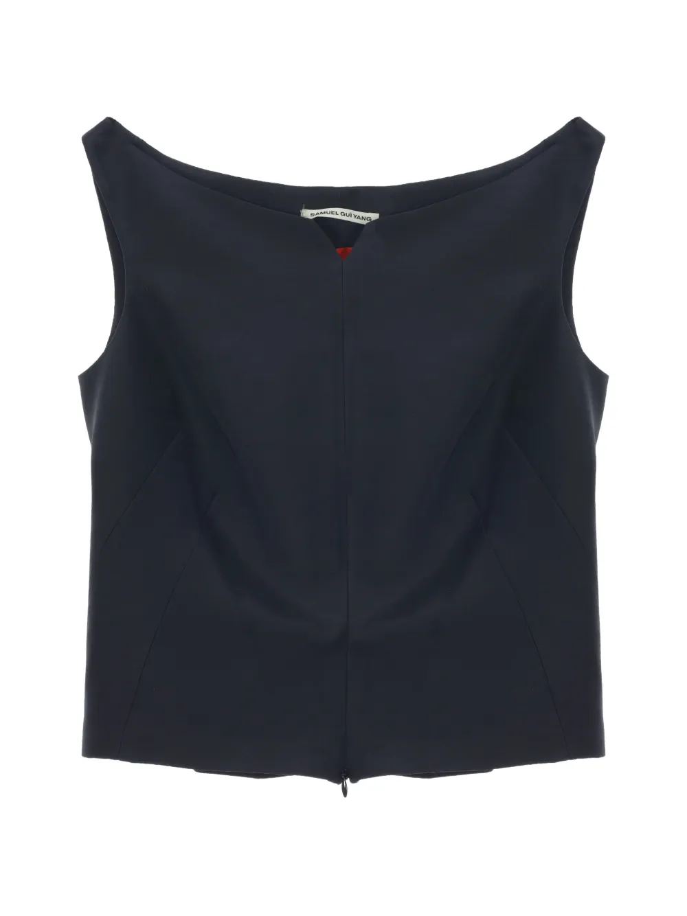 Samuel Gui Yang Tracey 平驳领坦克背心 In Black