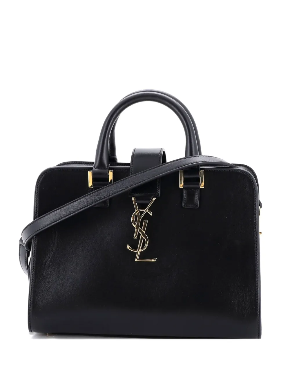 Saint Laurent Pre-Owned Monogram Cabas Leather Baby satchel - Nero