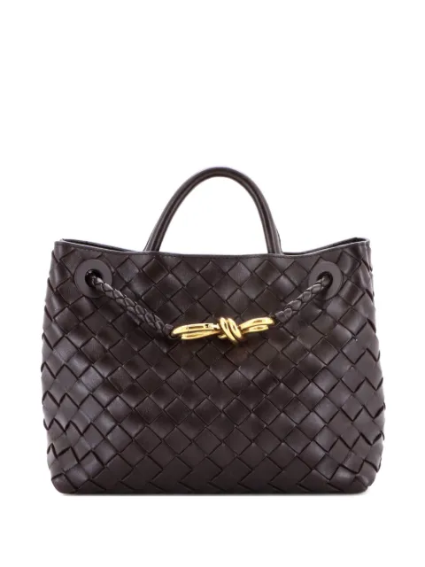 Bottega Veneta Pre-Owned bolsa de mano Andiamo East West pequeña piel de napa con Intrecciato y asa superior