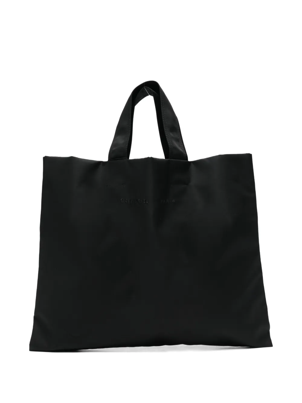 Carven Logo-detail Tote Bag In Black