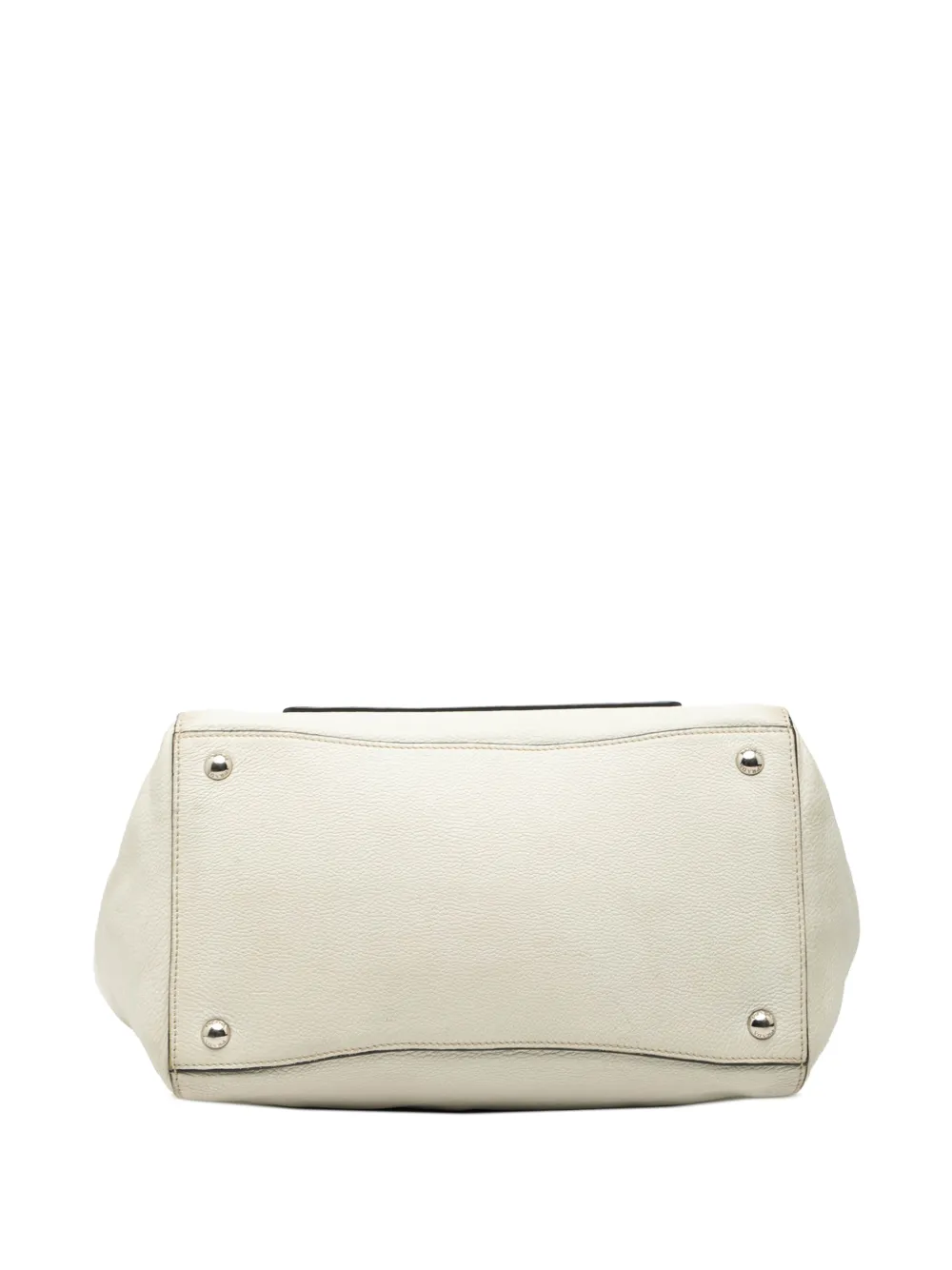 2000-2025 Vitello Daino Front Pocket Open Convertible Tote Satchel