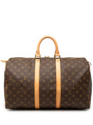 Louis Vuitton ボストンバッグ ブラウン　モノグラム　キーポル45 Louis Vuitton Pre-Owned 1992 モノグラム キーポル 45 ボストンバッグ