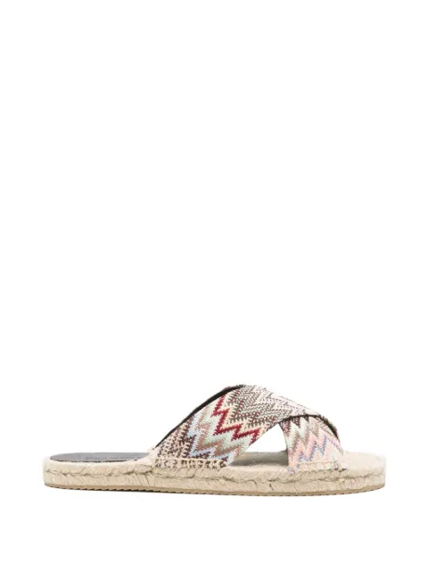 Missoni criss-cross patterned espadrilles