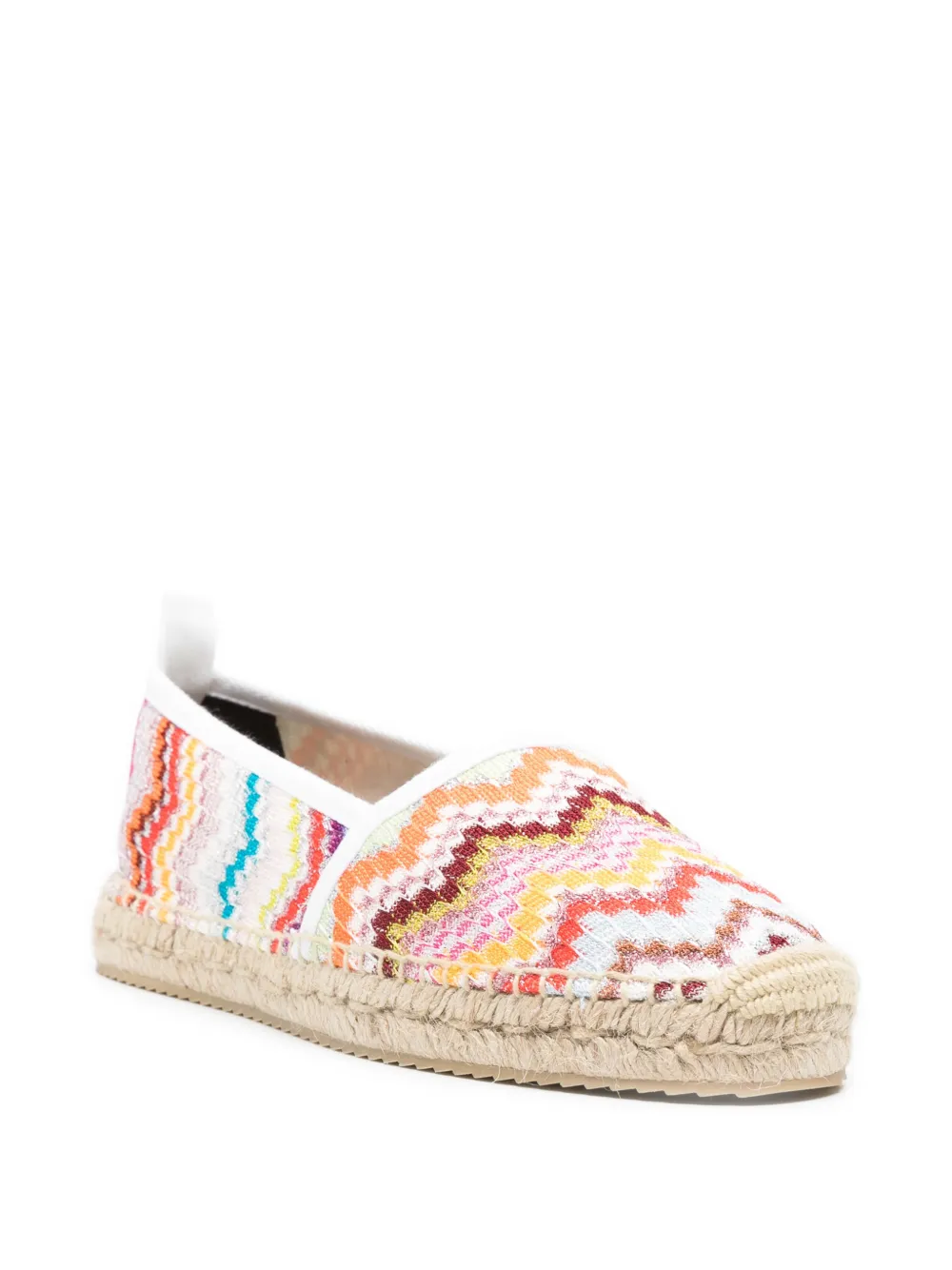 Missoni Espadrilles met chevron patroon Wit