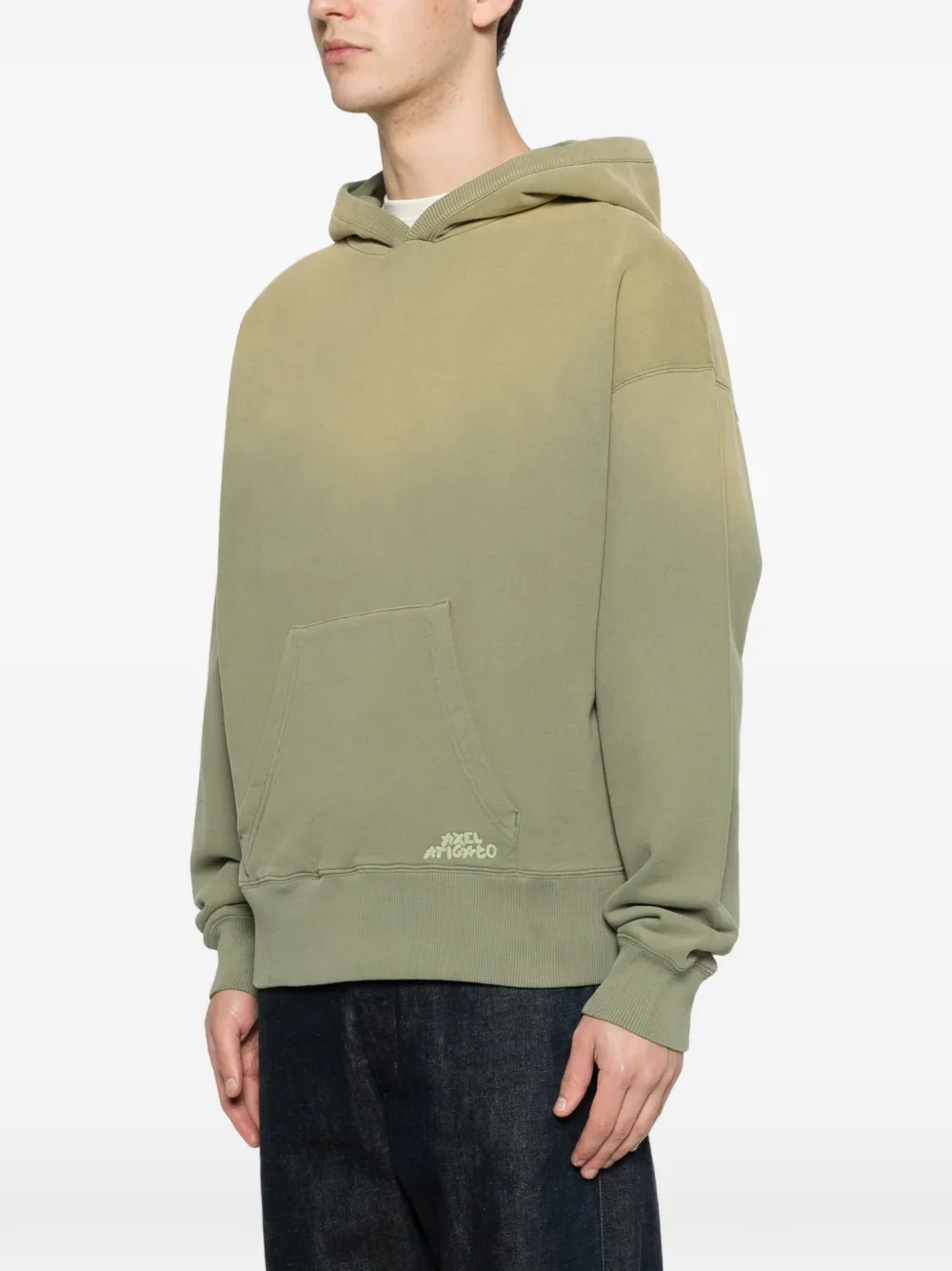 Axel Arigato Hoodie met ombré buidel Groen