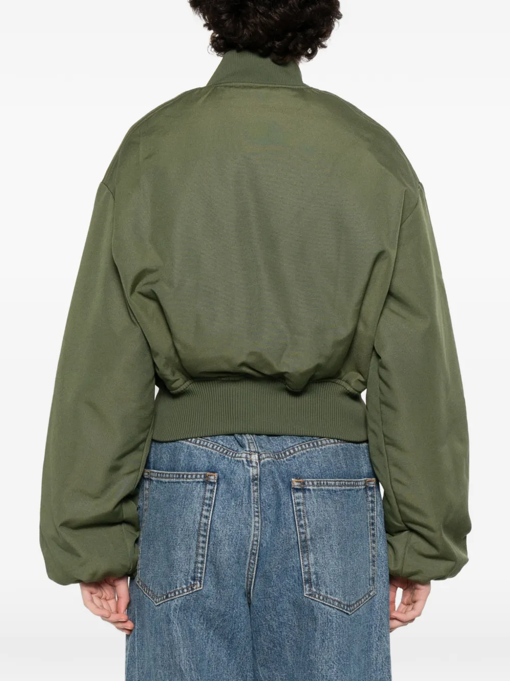 Axel Arigato Lola bomberjack met geborduurd logo Groen