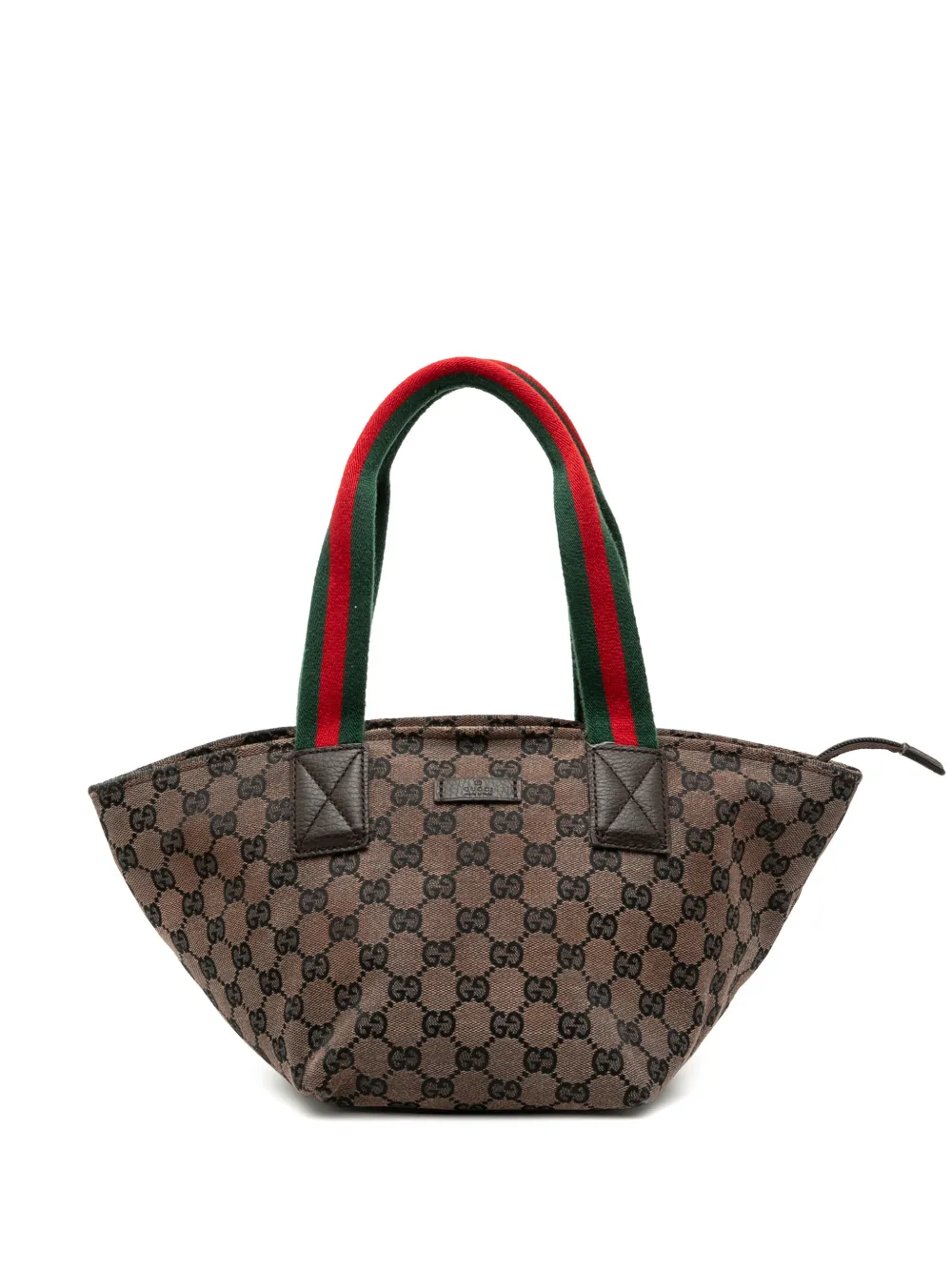 Gucci Pre-Owned 2000-2015 GG Canvas Web handbag - Marrone