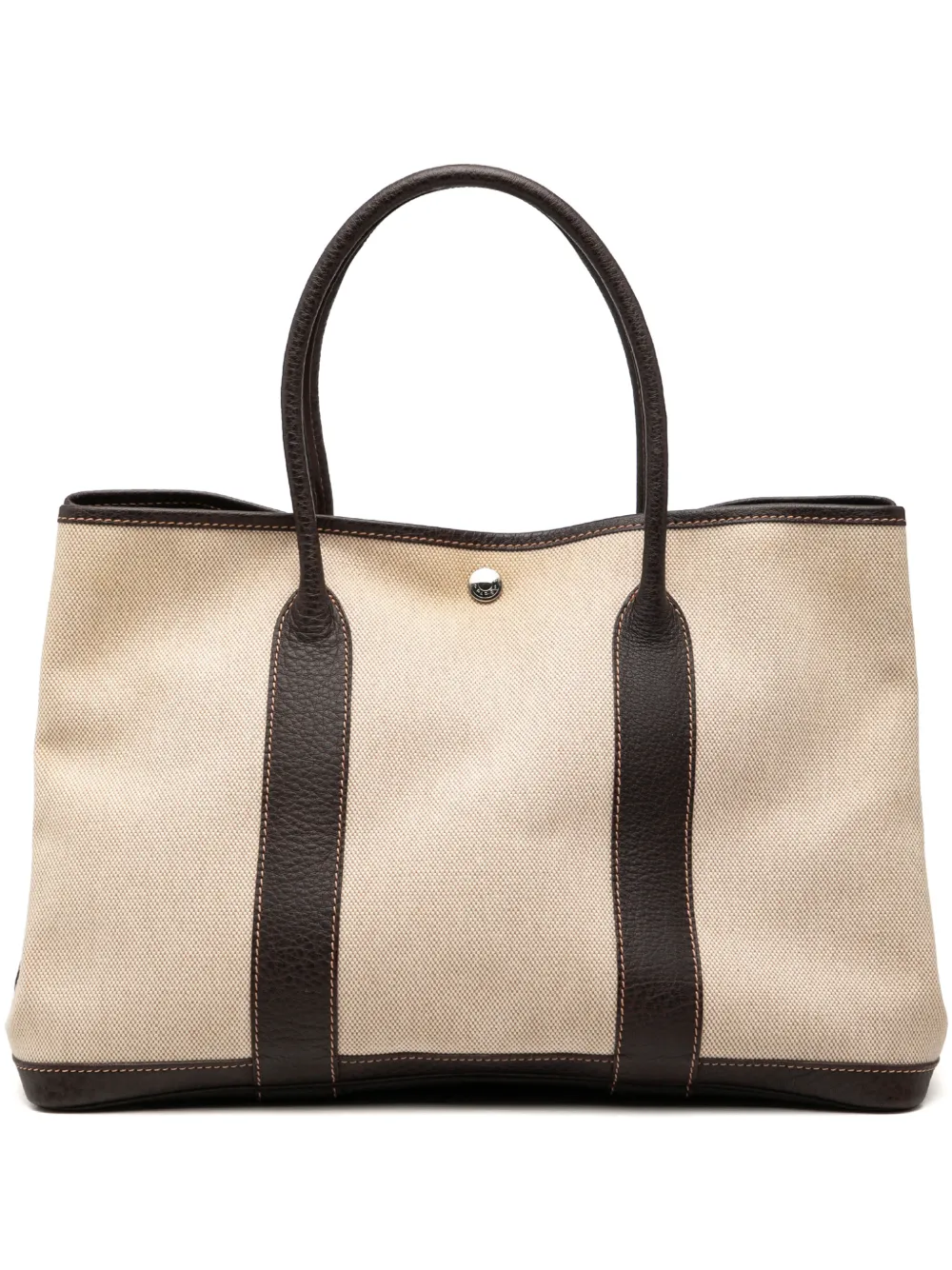 Hermès Pre-Owned 2004 Toile and Buffle Skipper Garden Party 36 tote bag - Marrone