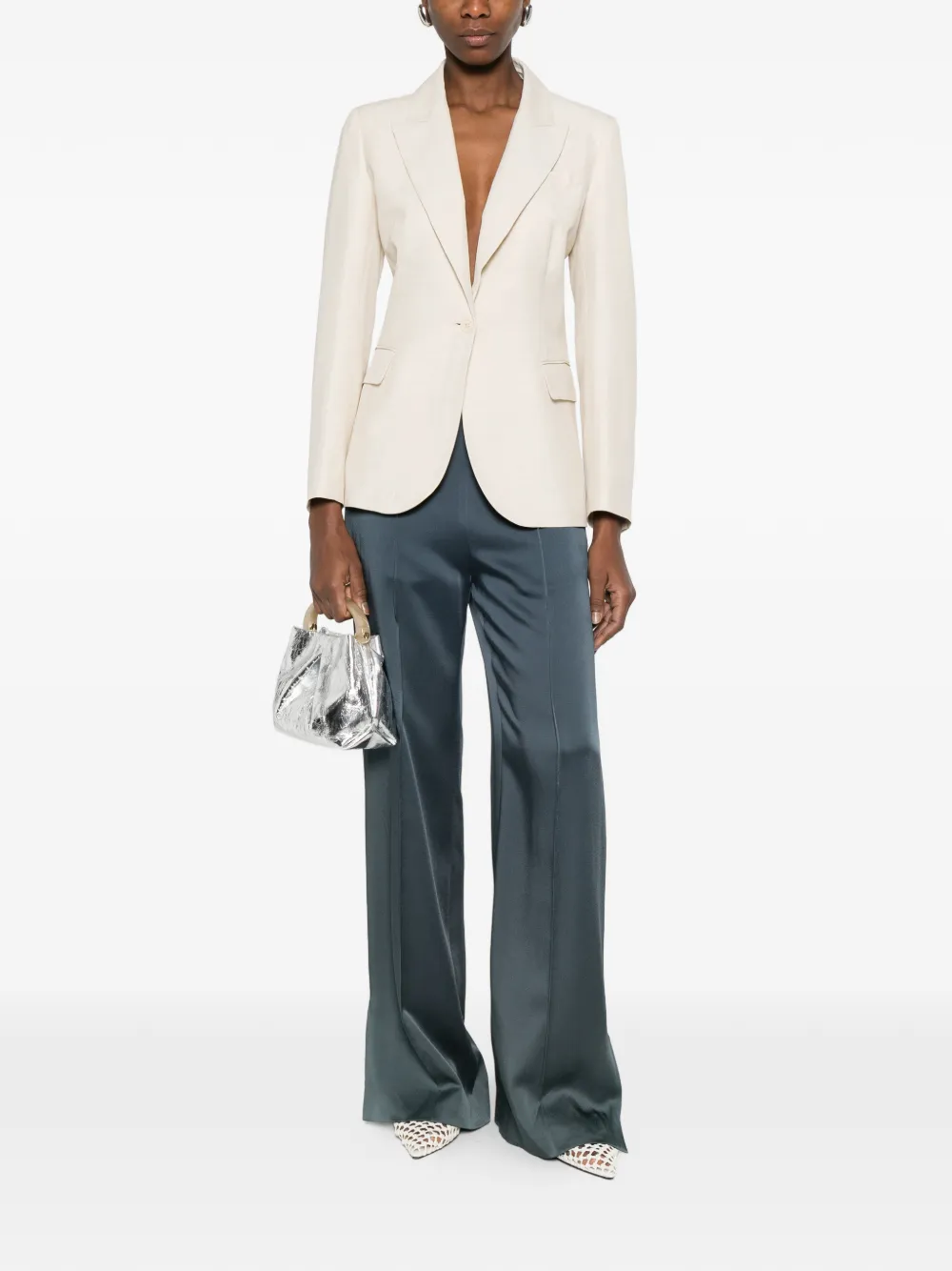  P.a.r.o.s.h. Single-breasted Blazer - Neutrals 