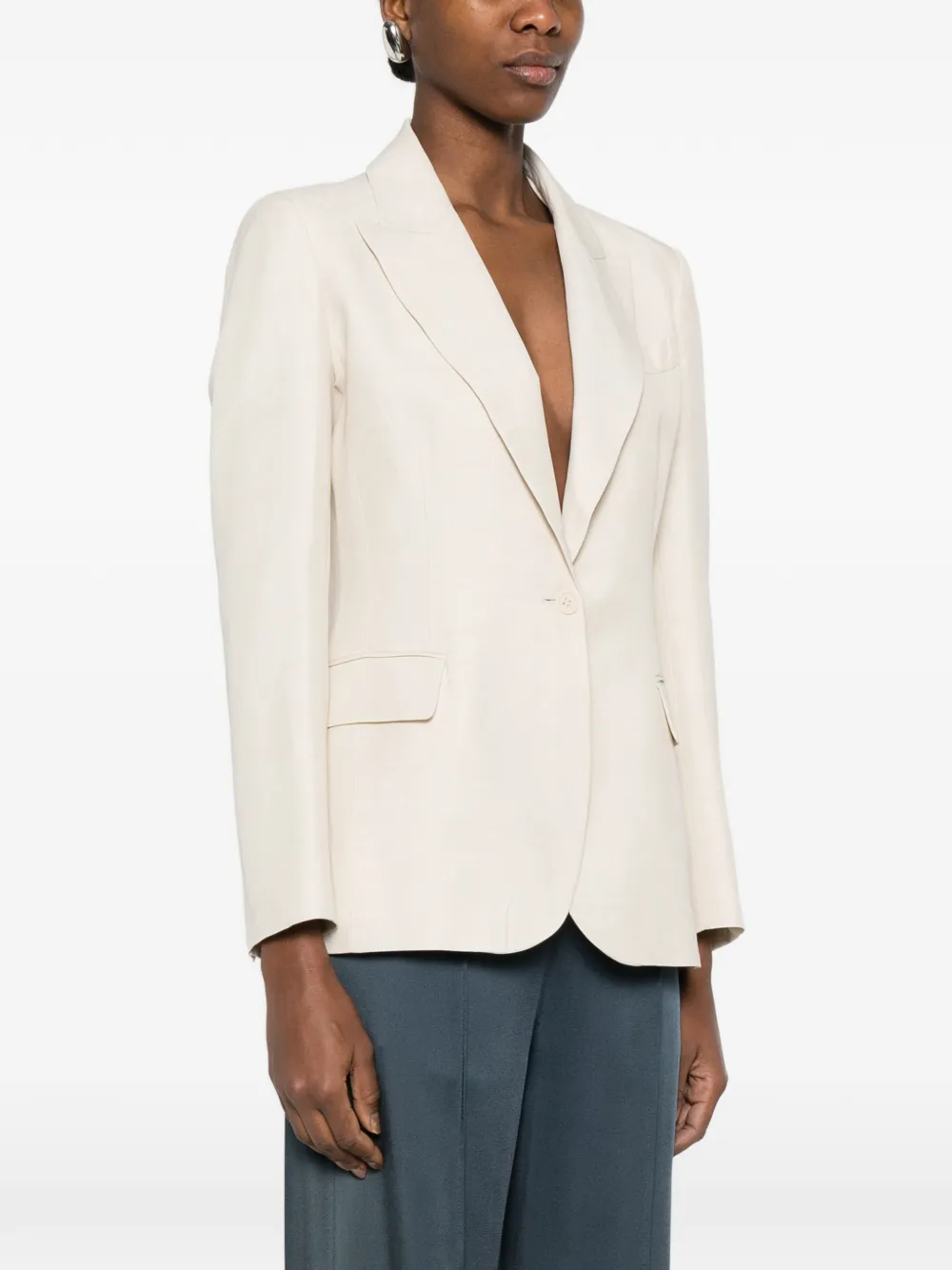  P.a.r.o.s.h. Single-breasted Blazer - Neutrals 
