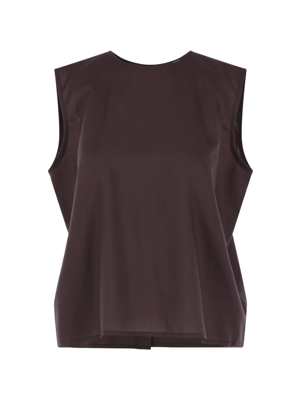 Dusan sleeveless top - Marrone