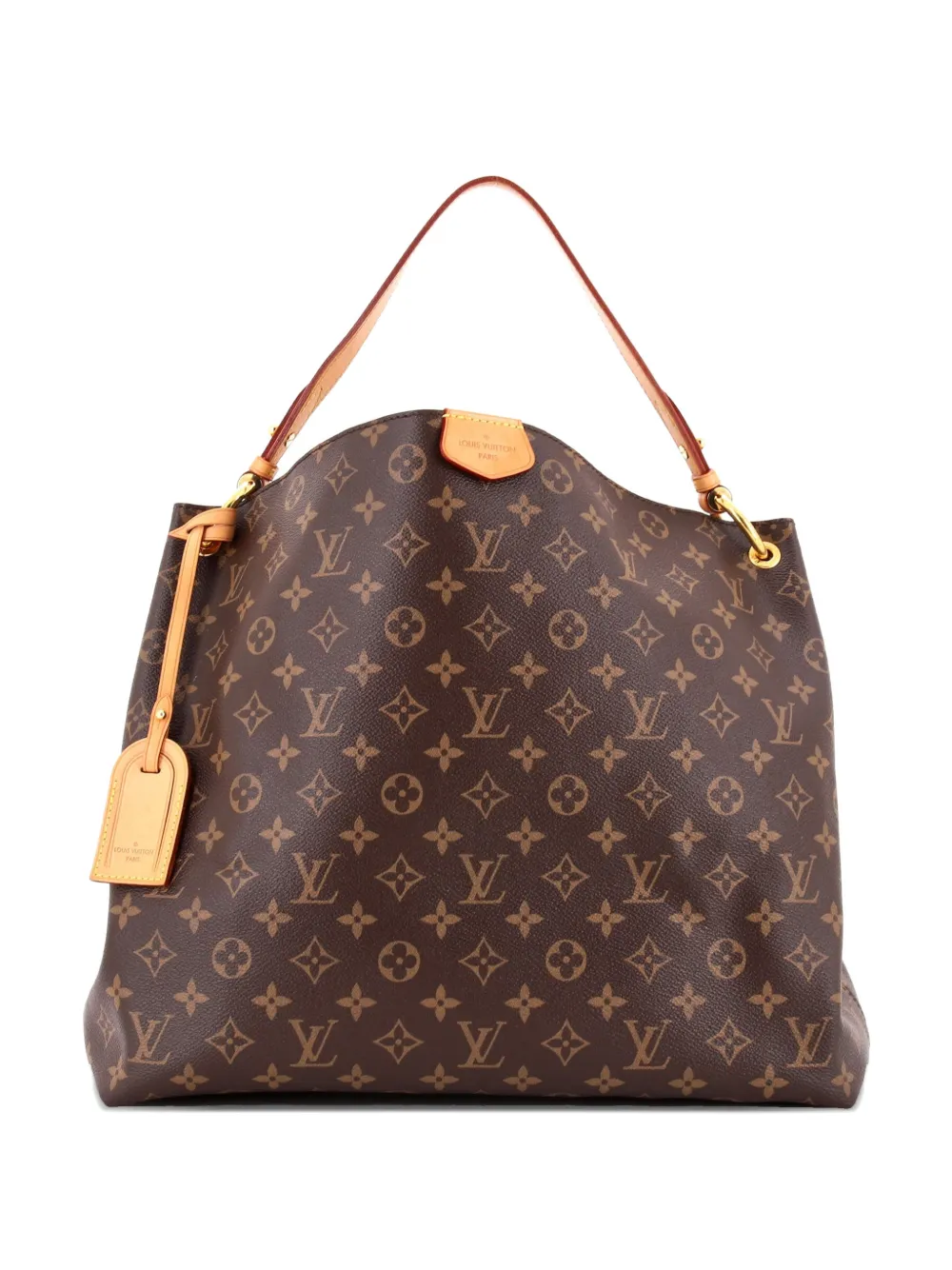 Louis Vuitton Pre-Owned Graceful Handbag Monogram Canvas MM hobo bag - Marrone